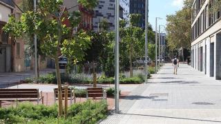 Barcelona 'pacifica' un altre carrer al Poblenou: més zones verdes, nou carril bici i 'guerra' al cotxe