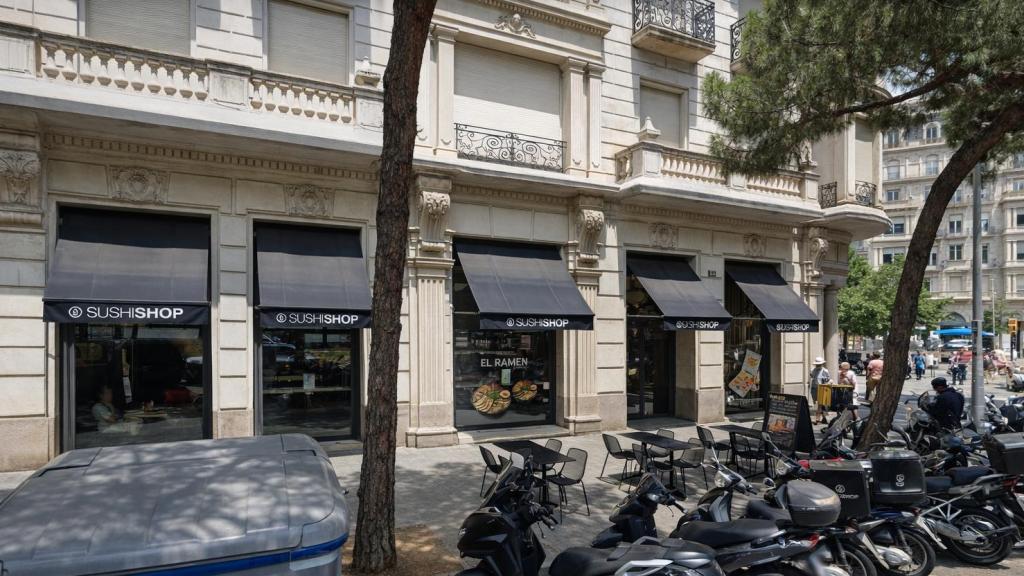 Antic local de Sushi Shop a l'avinguda Diagonal de Barcelona