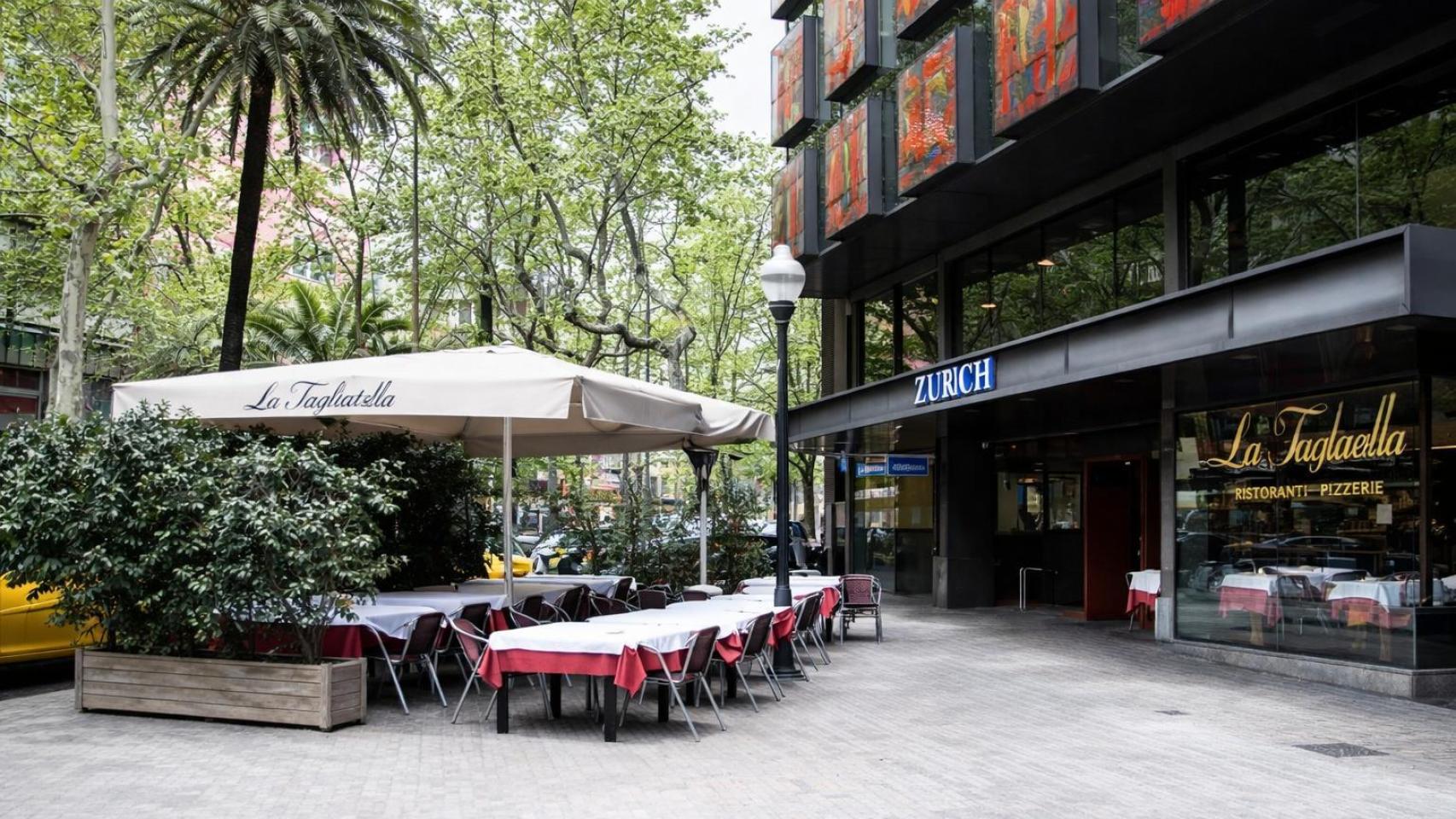 Imagen de archivo de La Tagliatella del antiguo edificio Zurich de la Diagonal de Barcelona