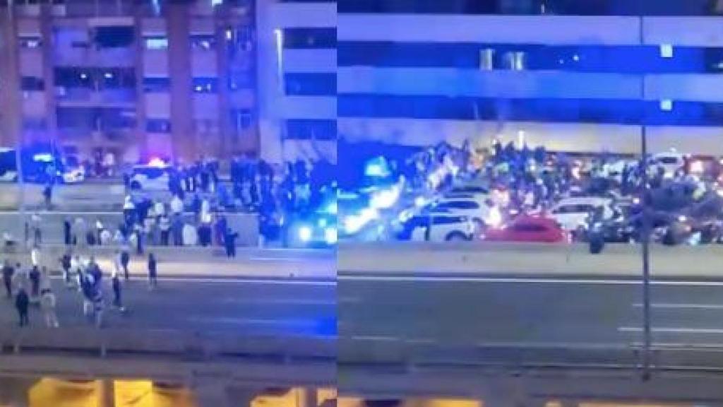 Los vecinos de Sant Roc vuelven a cortar la C-31 para pedir más seguridad en Badalona