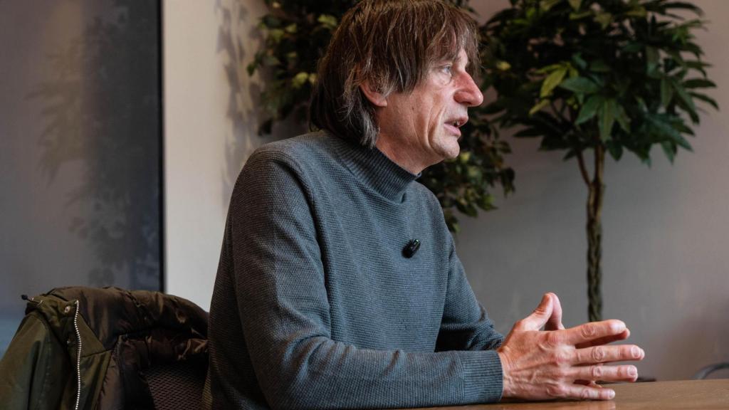 Andreu Absil, alcalde de Montgat, durant la seva entrevista amb Metrópoli