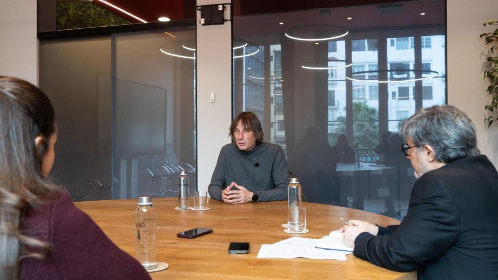 Andreu Absil, alcalde de Montgat, durant la seva entrevista amb Metrópoli