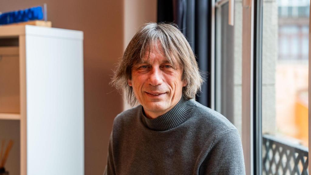 Andreu Absil, alcalde de Montgat, durant la seva entrevista amb Metrópoli