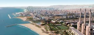 Render de la vista aérea del 'futuro Besòs'