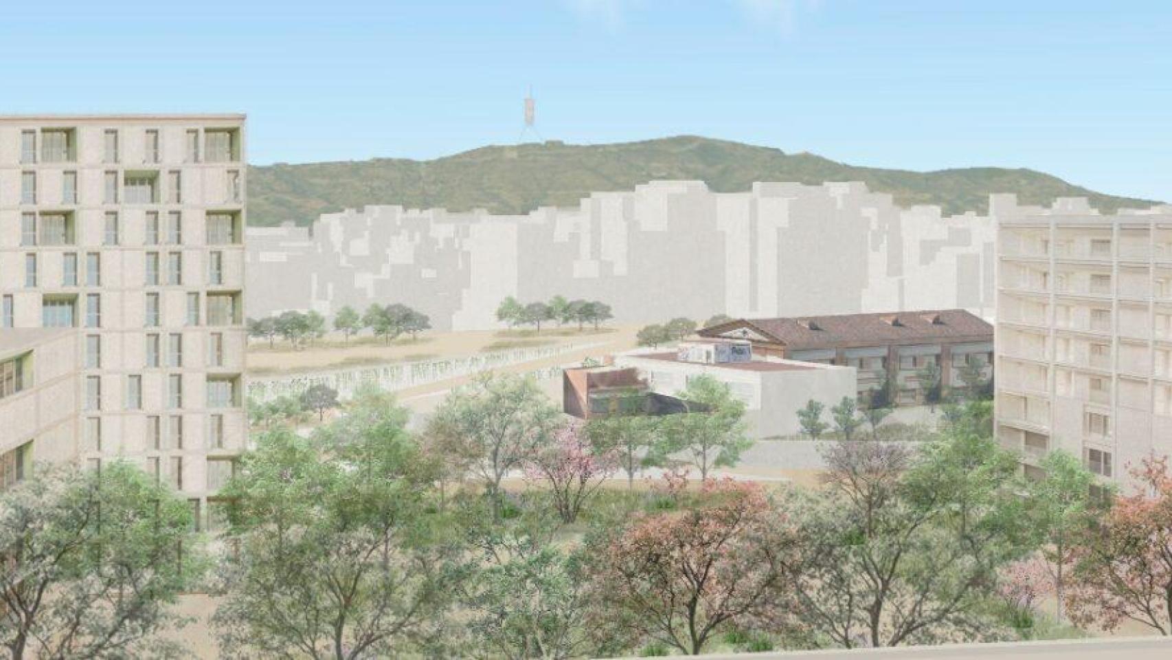 Render de la futura Illa Citroen de Barcelona