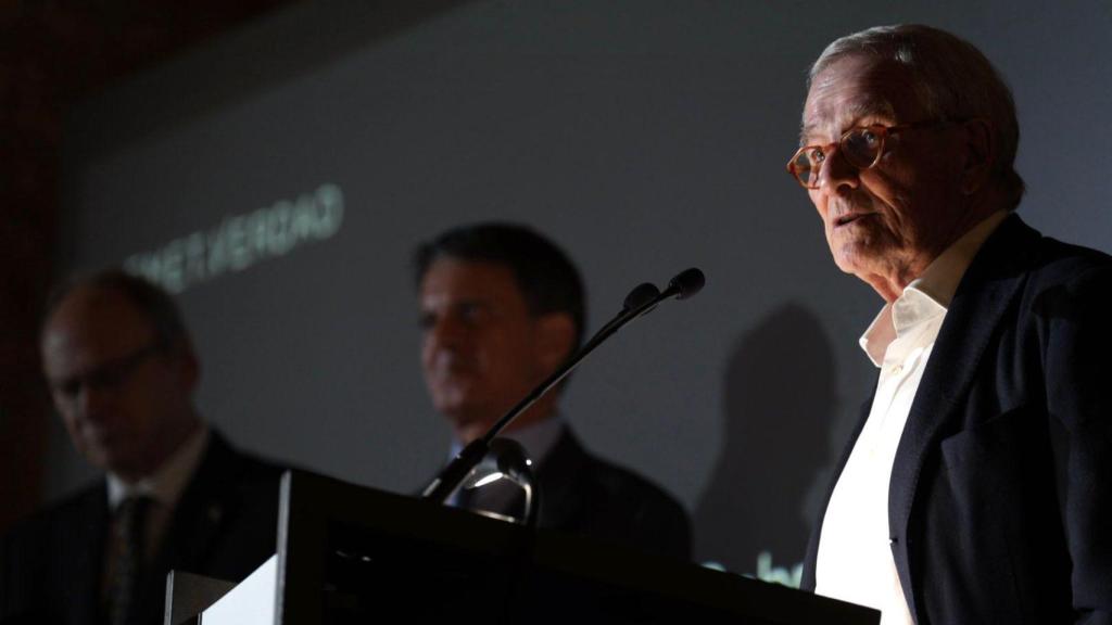 Xavier Trias, exalcalde de Barcelona, durant la seva intervenció