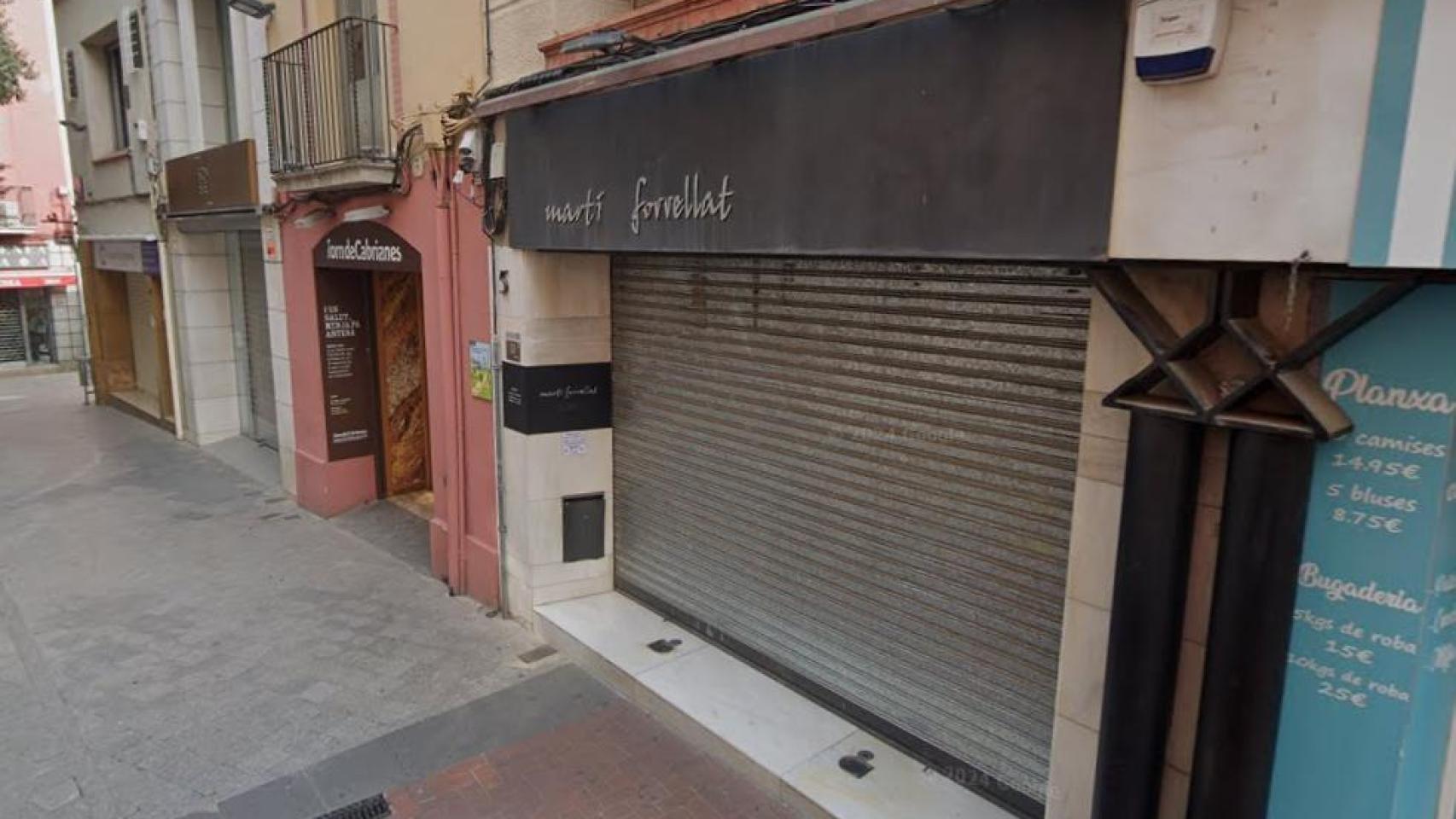 Exterior de la joyería Joies Martí Forrellat