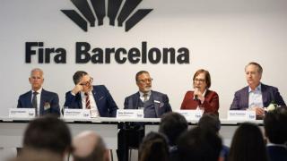 Rueda de prensa en Barcelona durante el primer día del ISE 2026