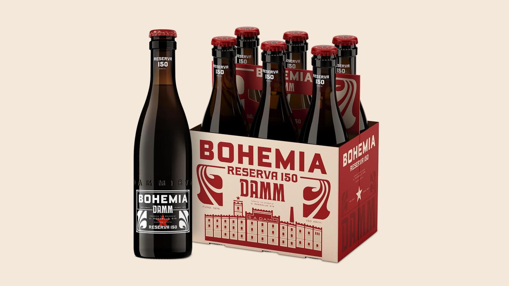La cerveza Bohemia Reserva 150 de Damm por su 150 aniversario