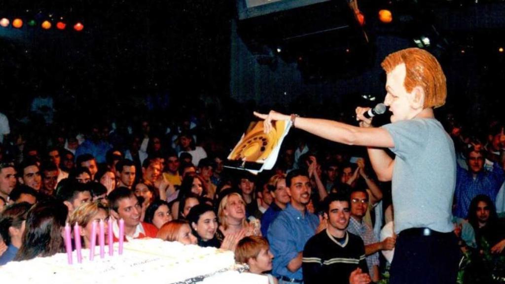 Una de las noches en el interiror del Park Paladium de Sabadell con los personajes del Força Barça de Arús