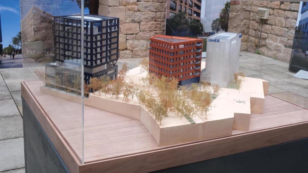 Maqueta de la Umeb, en Cornellà