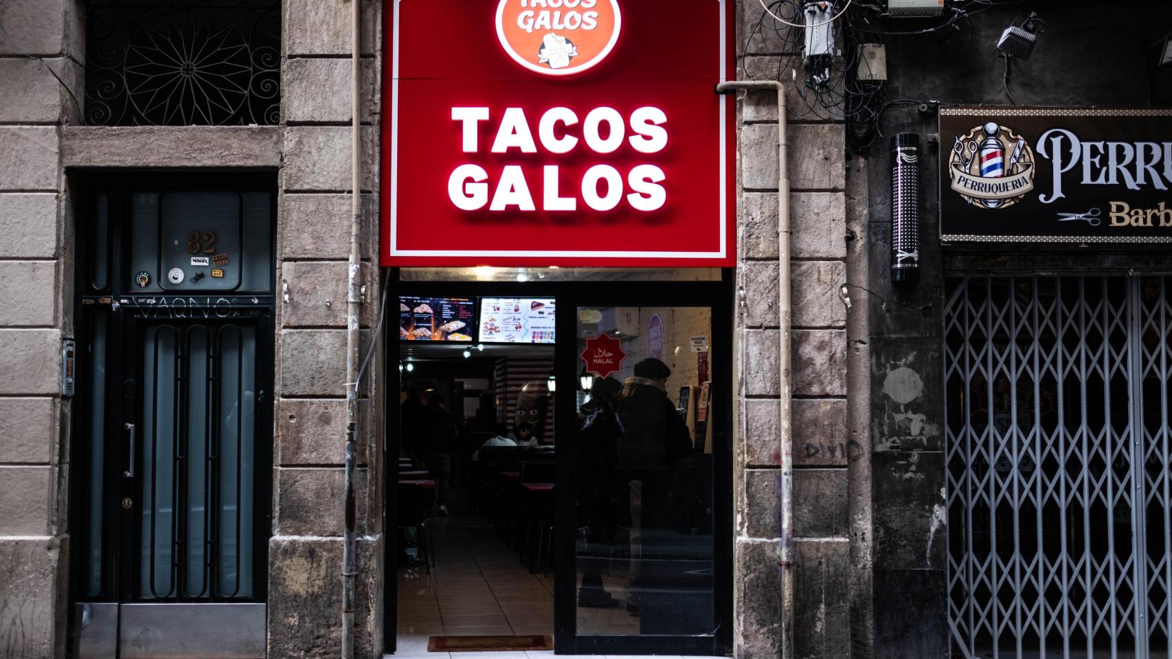 Uno de los locales de Tacos Galos, ubicado en El Raval