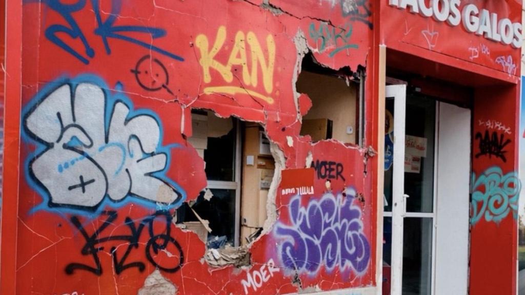 Local de Tacos Galos a Glòries vandalitzat