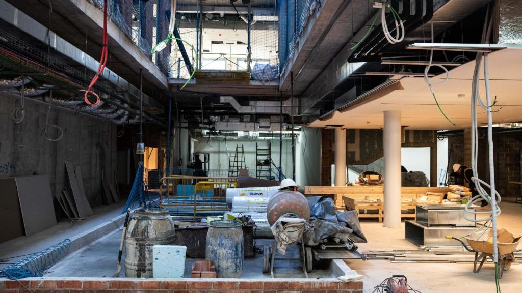 Obres de la futura comissaria de la Policia local de Santa Coloma