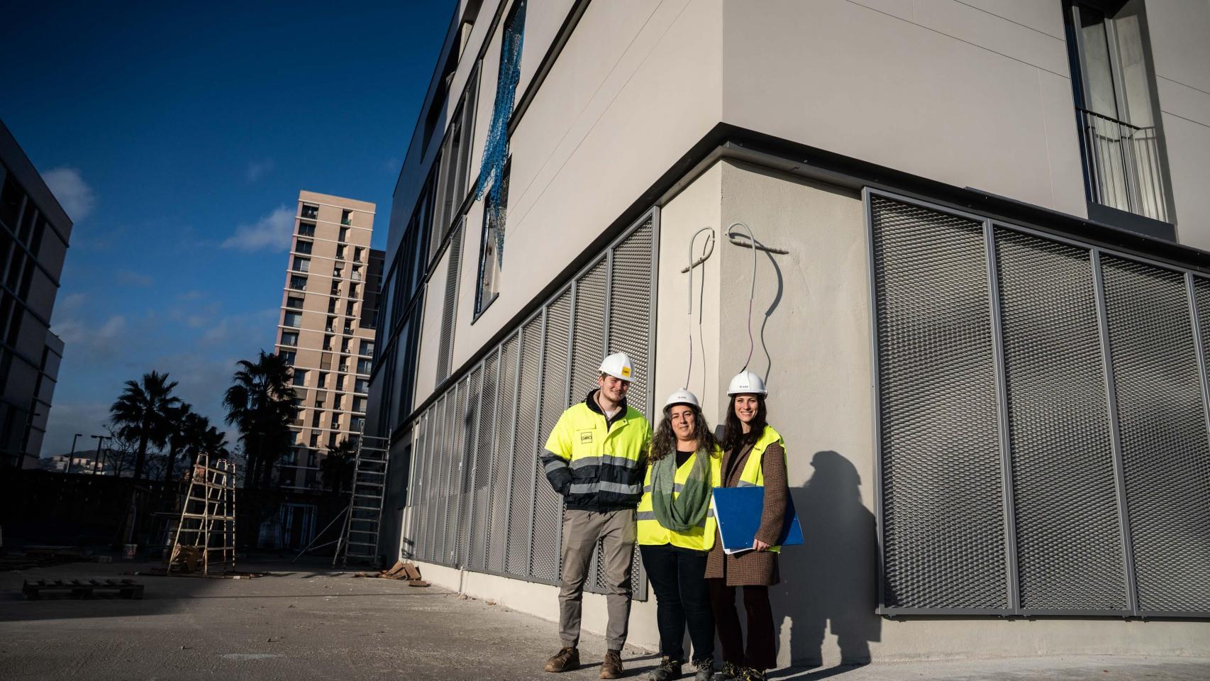 Obras de la nueva comisaría de la Policía local de Santa Coloma