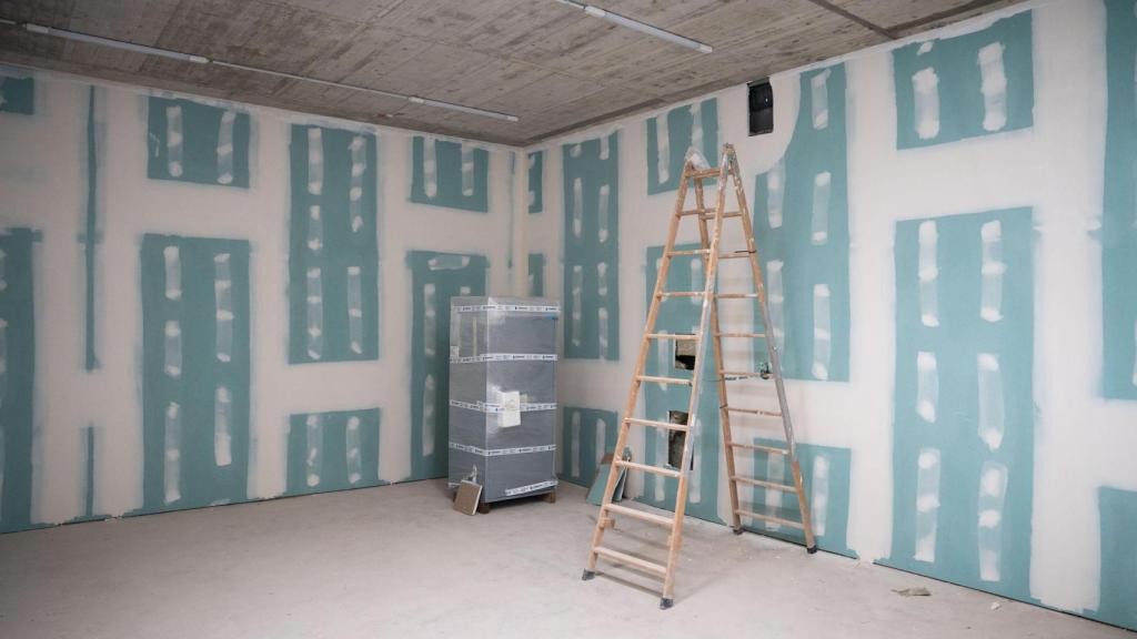 Obras de la futura comisaría de la Policía local de Santa Coloma