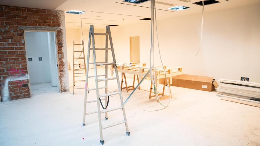 Obras de la futura comisaría de la Policía local de Santa Coloma