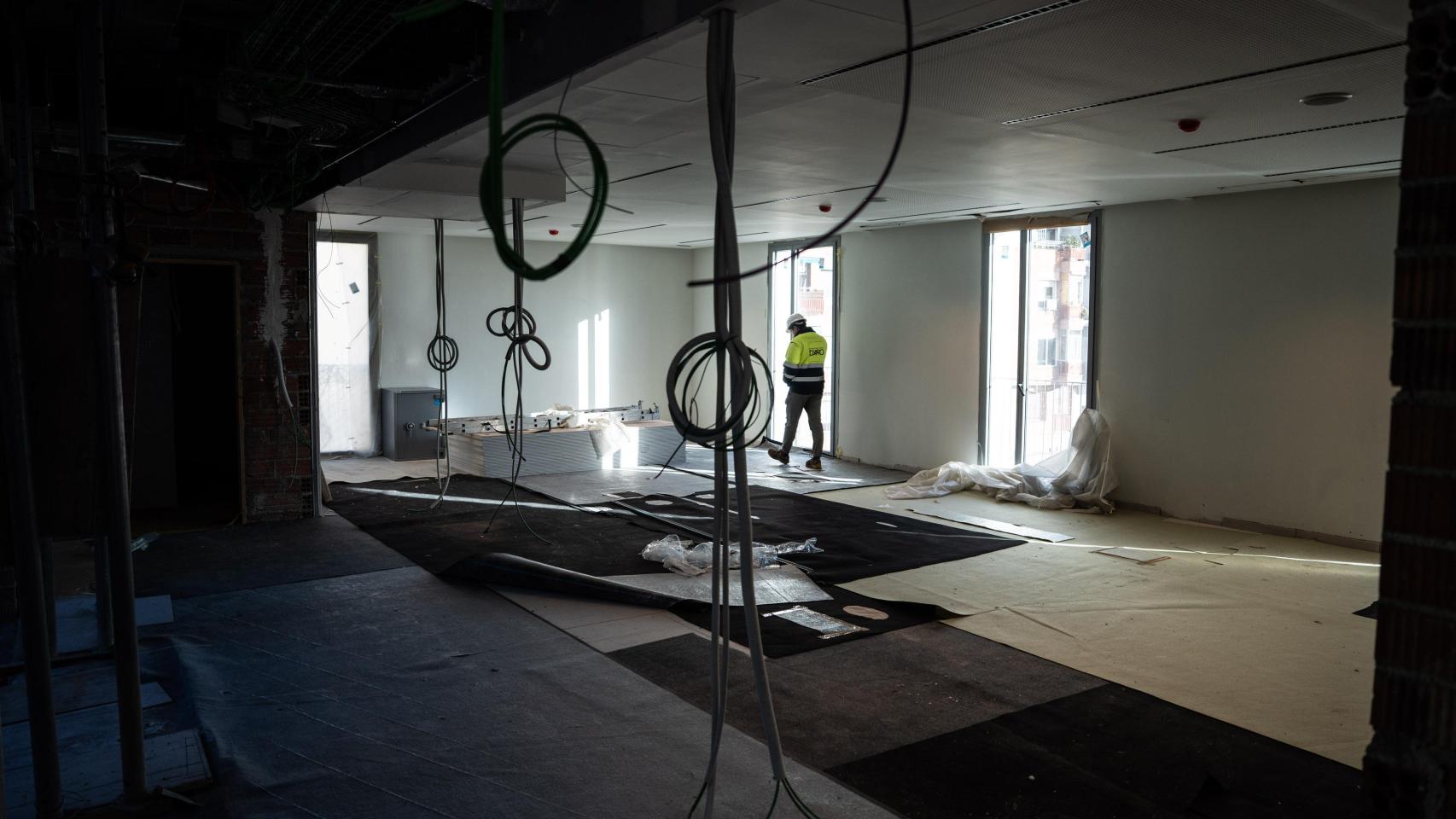 Imagen de archivo de obras de la nueva comisaría en Santa Coloma