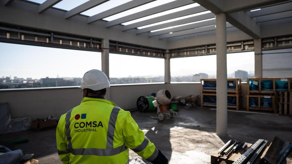 Azotea de la futura nueva comisaría de la Policía Local de Santa Coloma