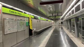 La estación de la Casa de l'Aigua de la L11 del metro de Barcelona