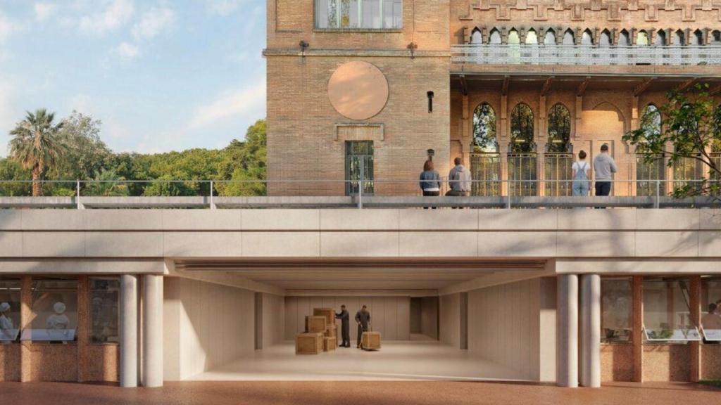 Render del futuro 'Castell dels Tres Dragons' del Parc de la Ciutadella