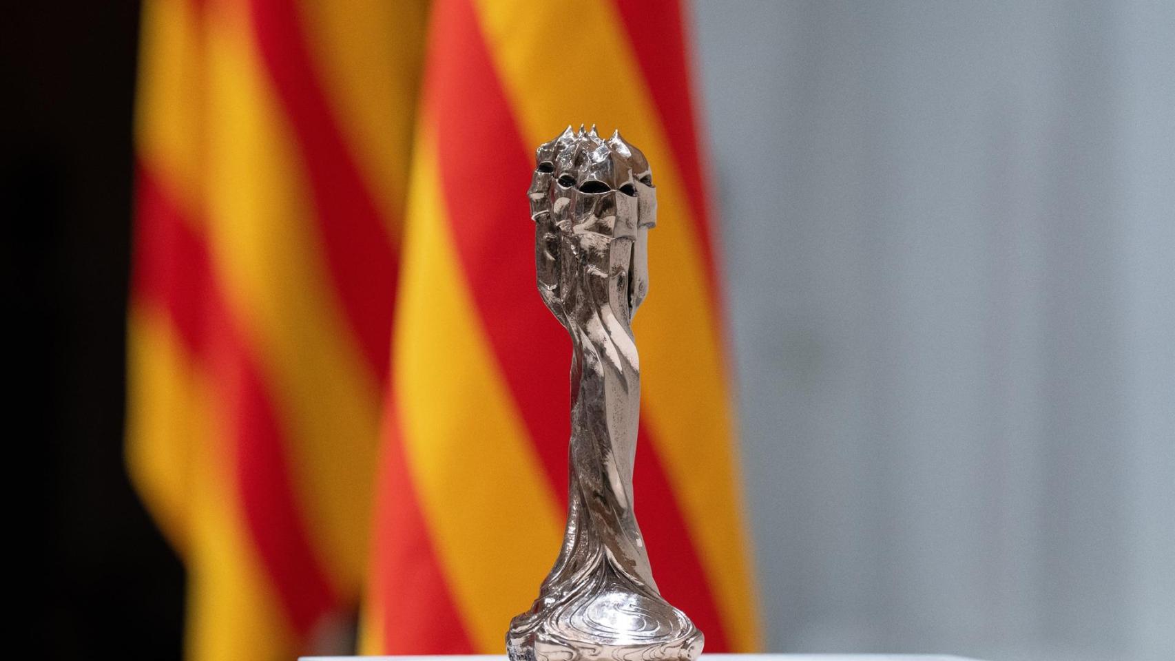 La estatuilla de los XVIII Premis Gaudí