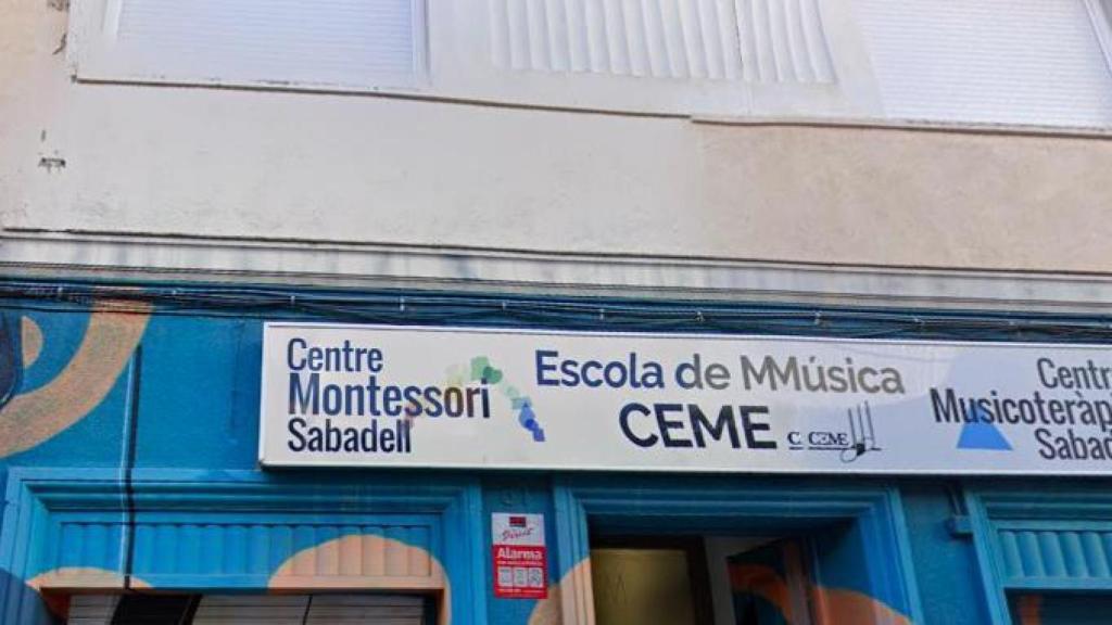 La fachada del edificio del antiguo CEME de Sabadell