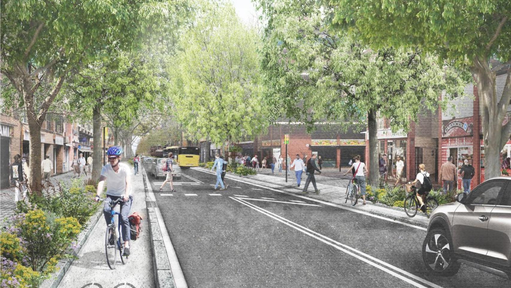 Render de la futura avenida de Alfons XIII