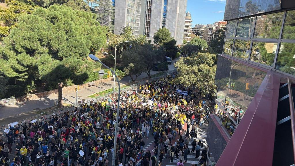 Manifestació de docents a Barcelona