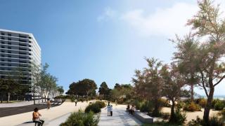 El futuro Parc del Litoral del barrio de La Mora de Badalona