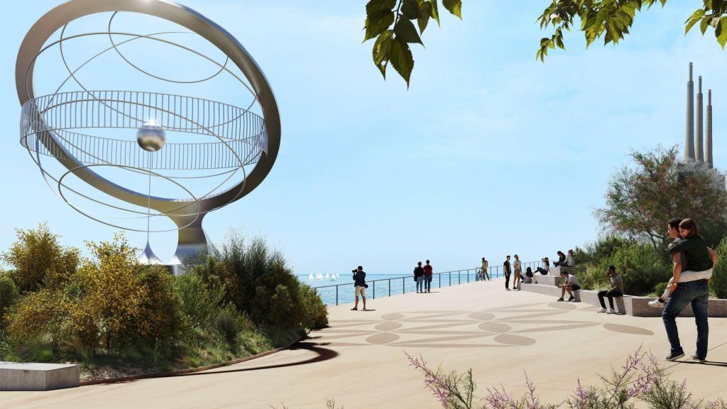 El futuro Parc del Litoral del barrio de La Mora de Badalona