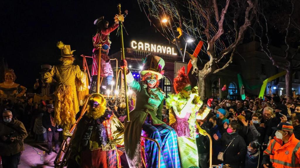 La rúa de Carnaval de Molins de Rei en una edición anterior