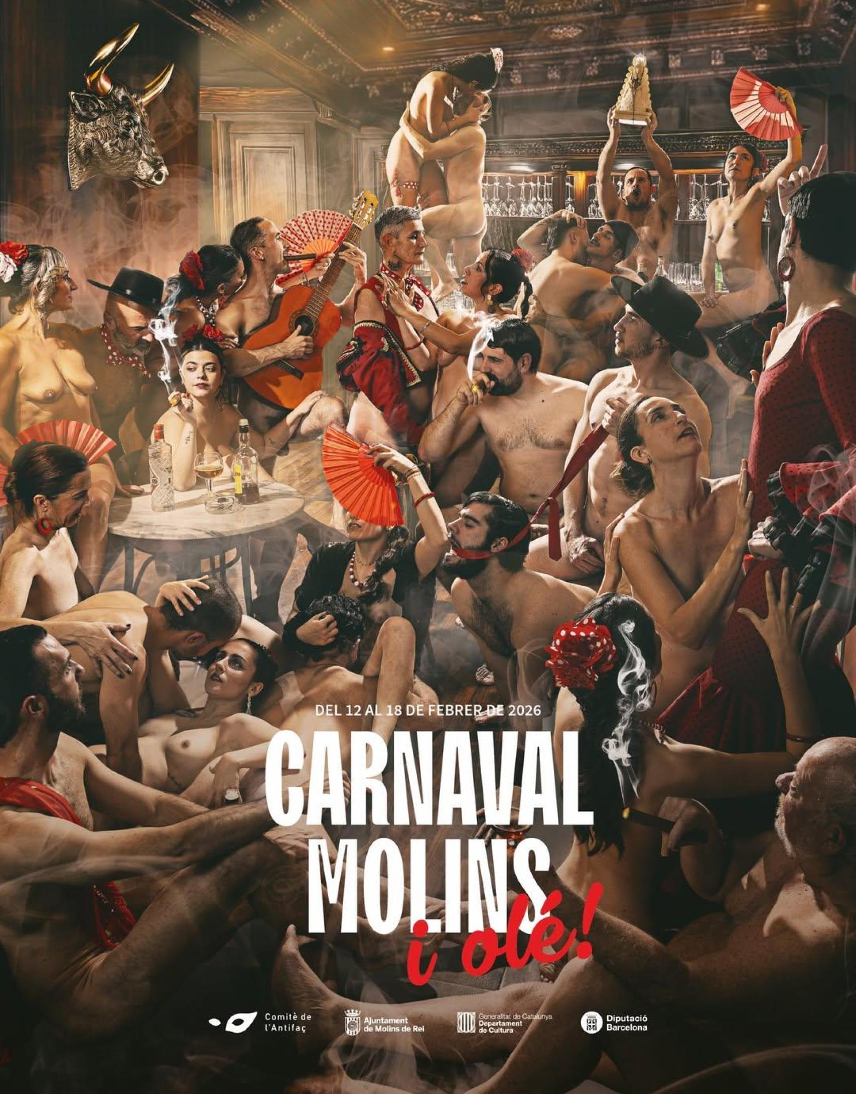 Diseño del cartel de Carnaval de Molins de Rei de 2026