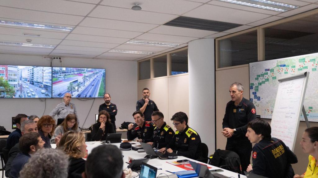 Reunión en el CECOR en Barcelona ante la previsión de fuertes vientos