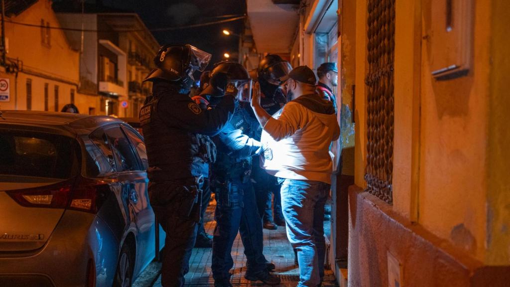 Mossos d'Esquadra durant un operatiu a Granollers