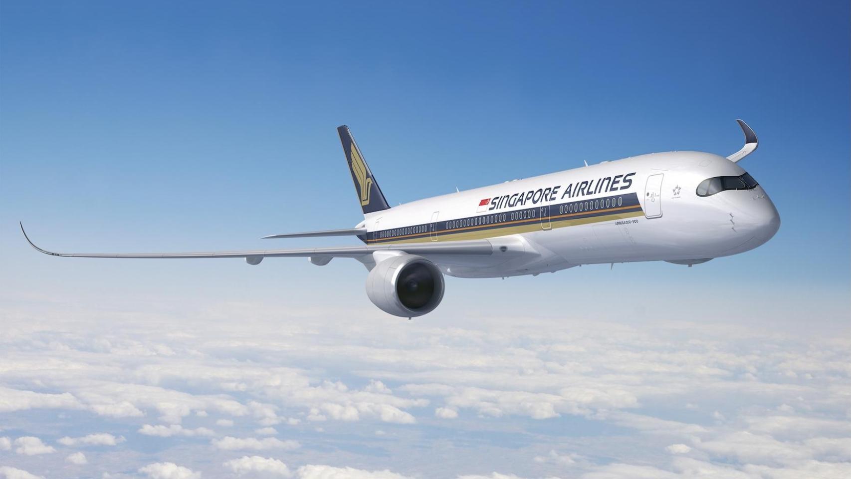 Un avión de Singapore Airlines