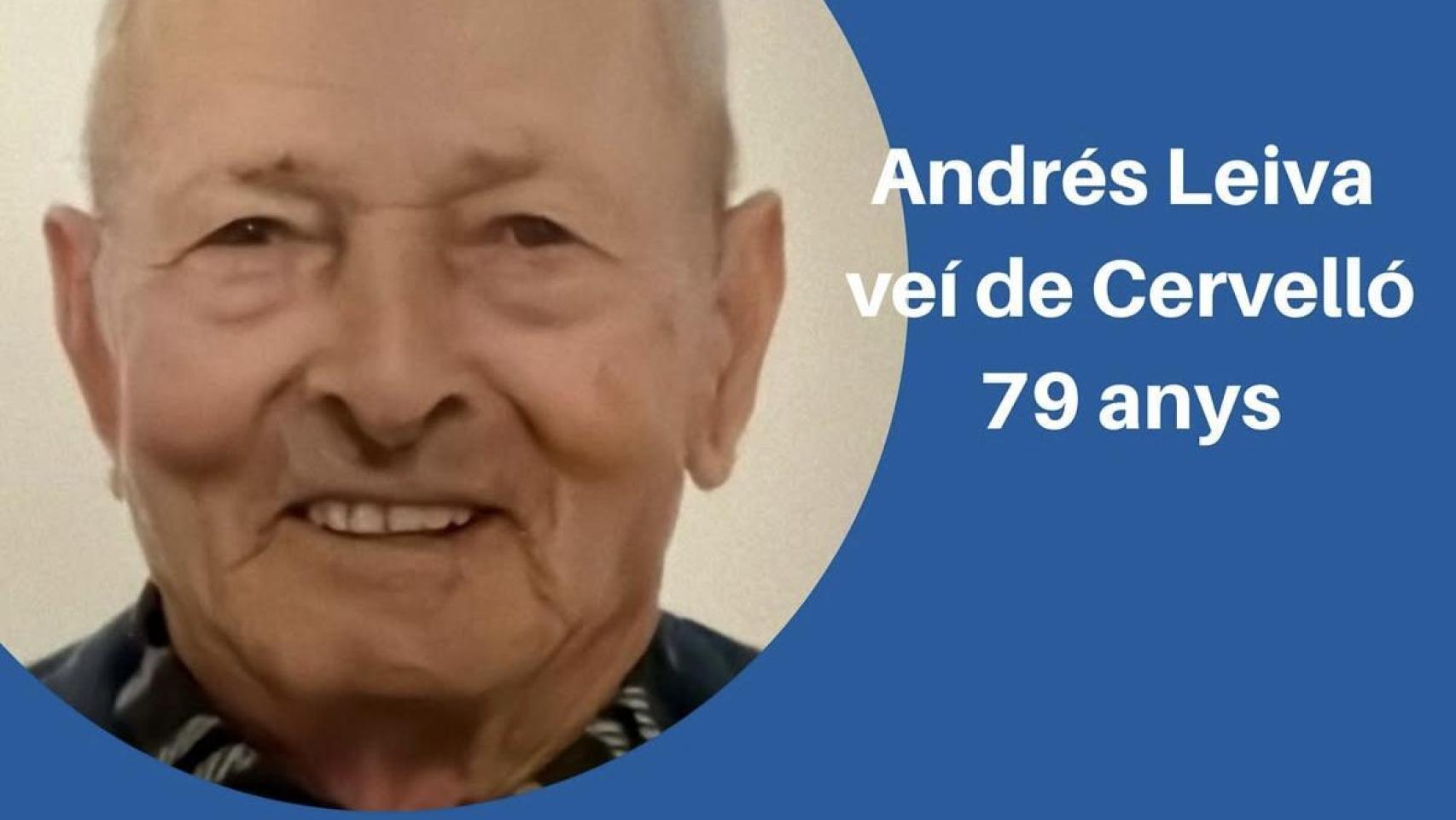 Buscan a Andrés, un anciano de 79 años desaparecido en Cervelló