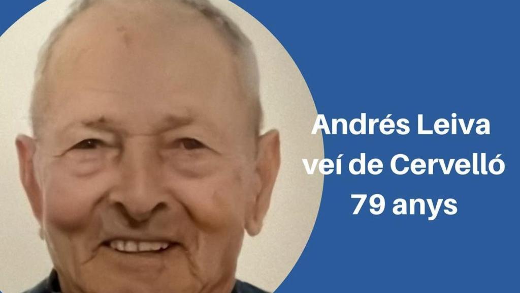 Buscan a Andrés, un anciano de 79 años desaparecido en Cervelló