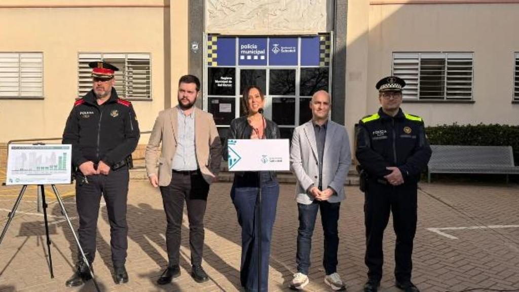 La alcaldesa de Sabadell, Marta Farrés, en la presentación de los datos de seguridad