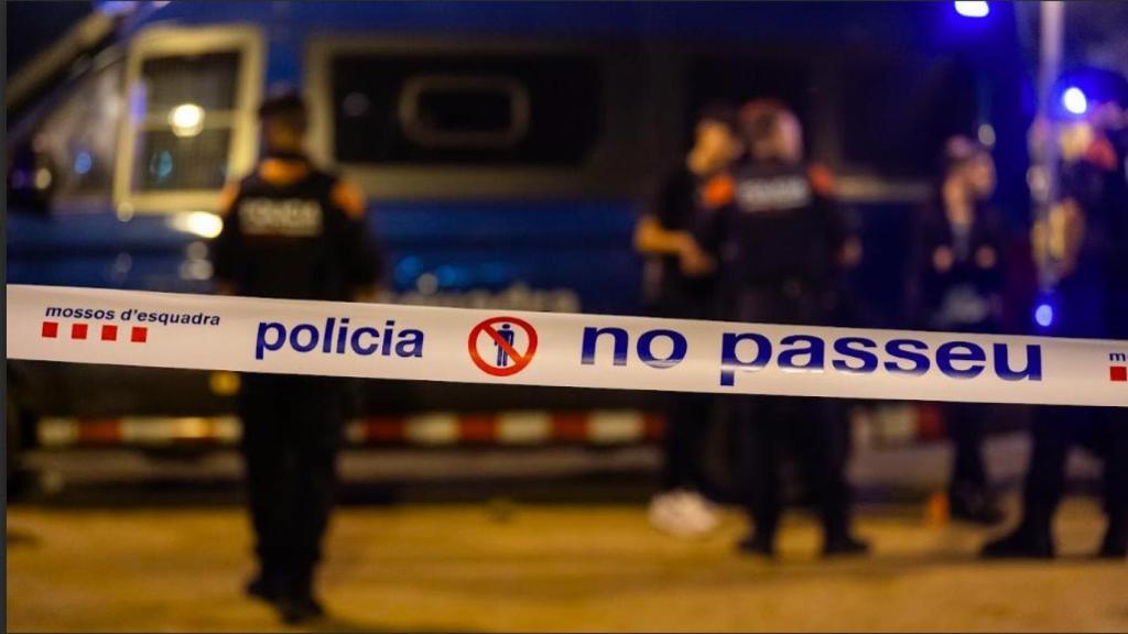 Imagen de archivo de un cordón policial de Mossos d'Esquadra