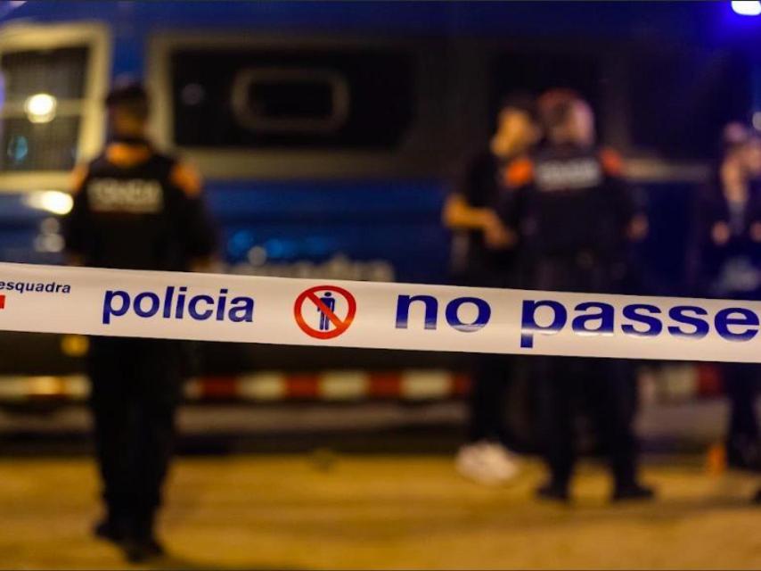 Imatge d'arxiu d'un cordó policial de Mossos d'Esquadra