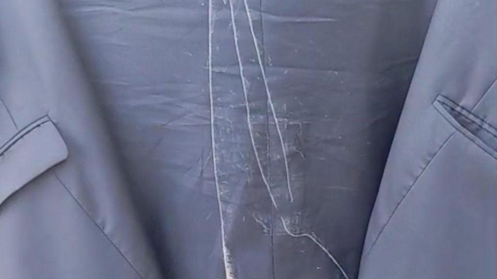 L'americana de Norris després de l'intent d'atracament a Barcelona