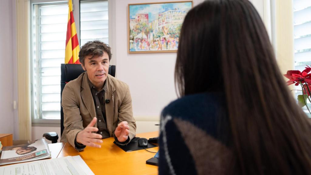 Joan Basagañas, alcalde de Sant Just Desvern, en la entrevista con Metrópoli