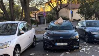 Afectaciones por el viento en Sant Feliu de Llobregat el pasado 12 de febrero