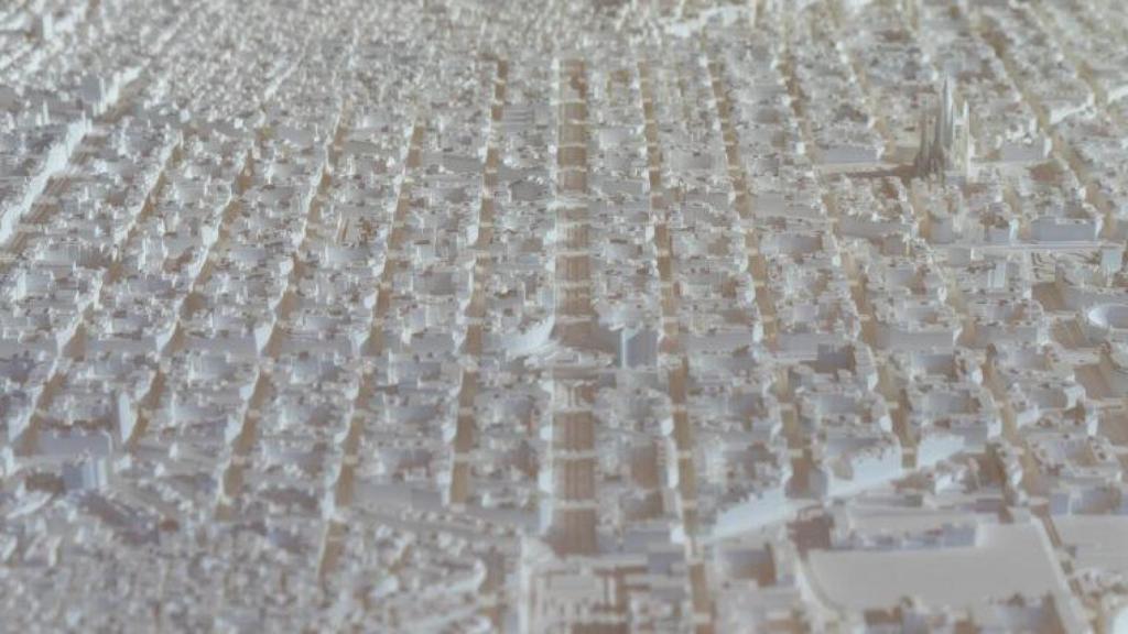 La maqueta ‘Llano de Barcelona 2026-2035’