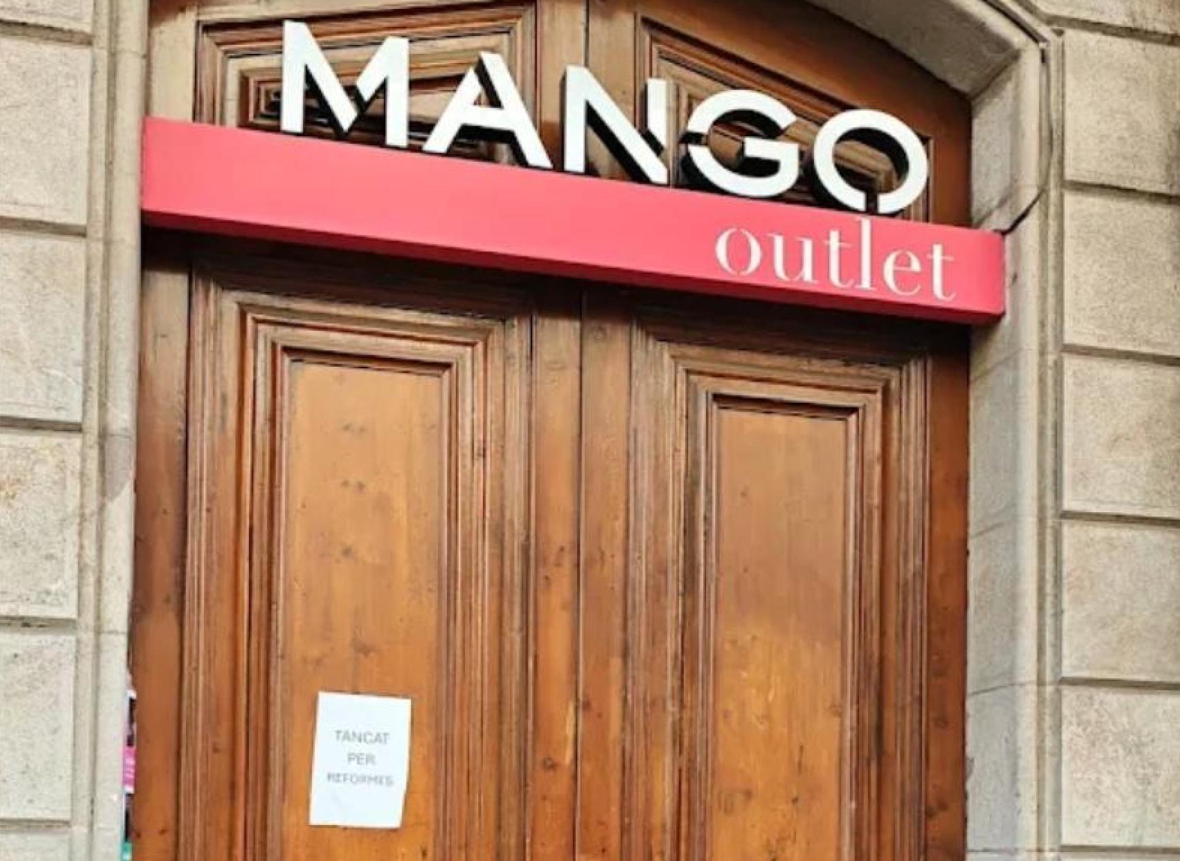 El Mango Outlet del carrer de Girona, tancat per reformes