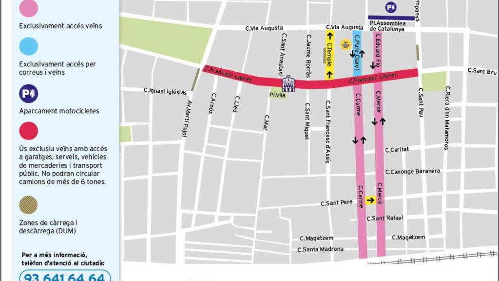 Afectacions per les obres al carrer de Francesc Layret de Badalona