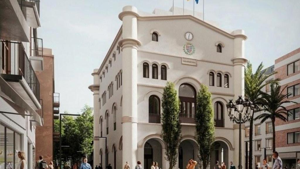 Render de la transformación de la calle de Francesc Layret de Badalona