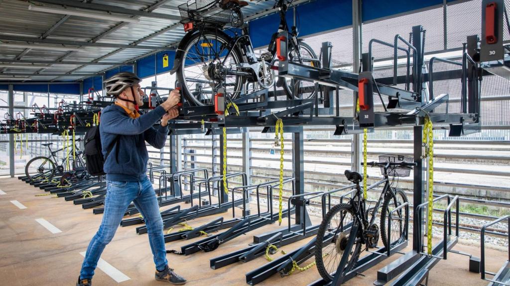 Aparcamiento para bicicletas en El Prat