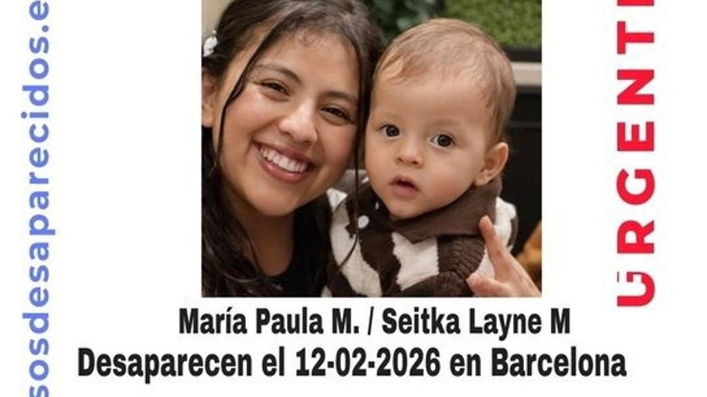 María Paula M., de 23 años, y su bebé Seitka Layne M., de 23 meses, desaparecidos en Barcelona